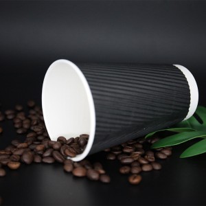 Ripple Wall Paper Cup διπλού τοιχώματος χάρτινα φλιτζάνια καφέ